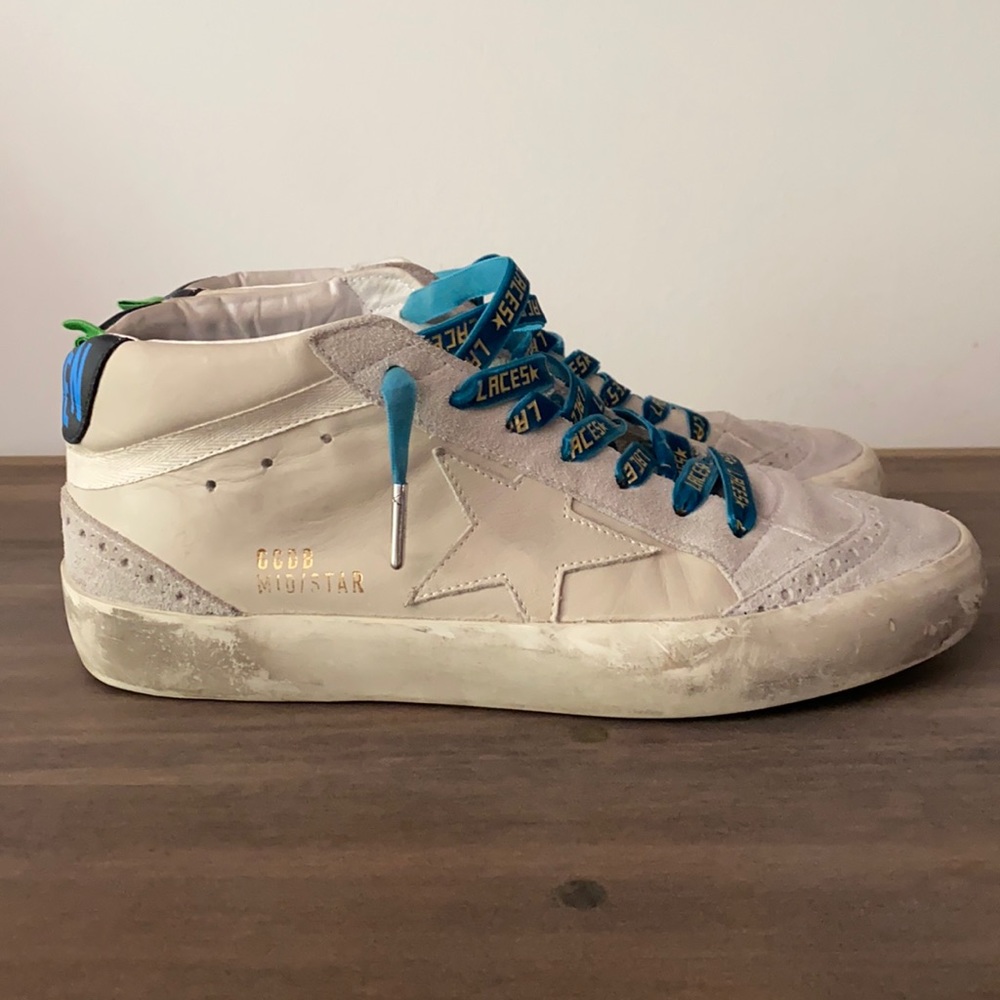Golden Goose Mid Stars EU 39 with GREY laces